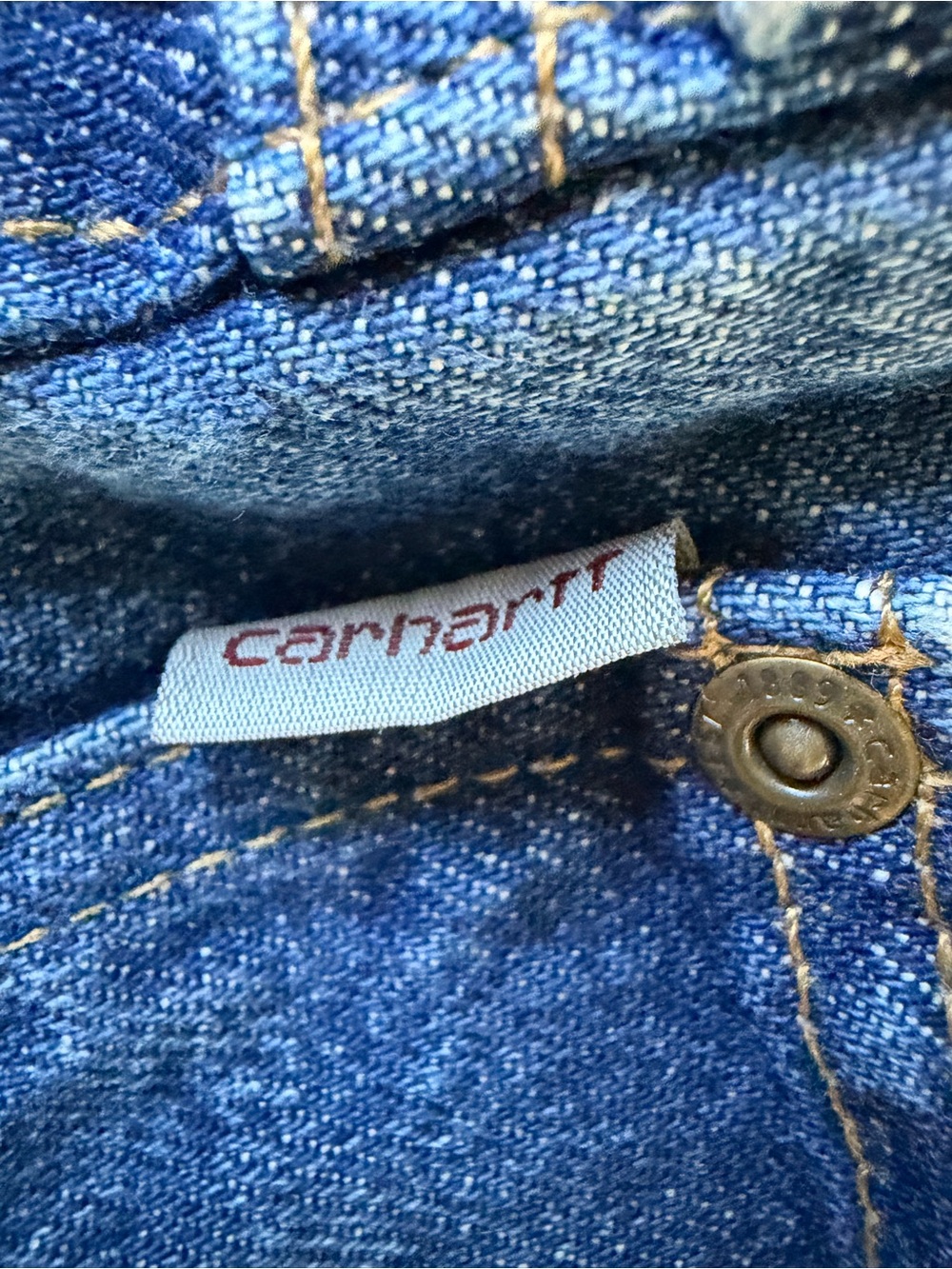Carhartt Men's Relaxed Fit Blue Denim Jeans Sz 38 x 34 100% Cotton - Picture 10 of 11